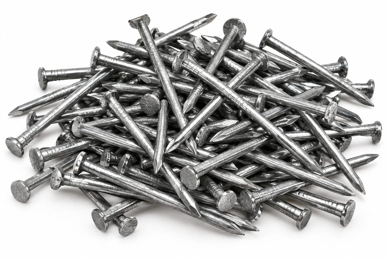 Polished common iron nails sold per kg at JENGO Uganda