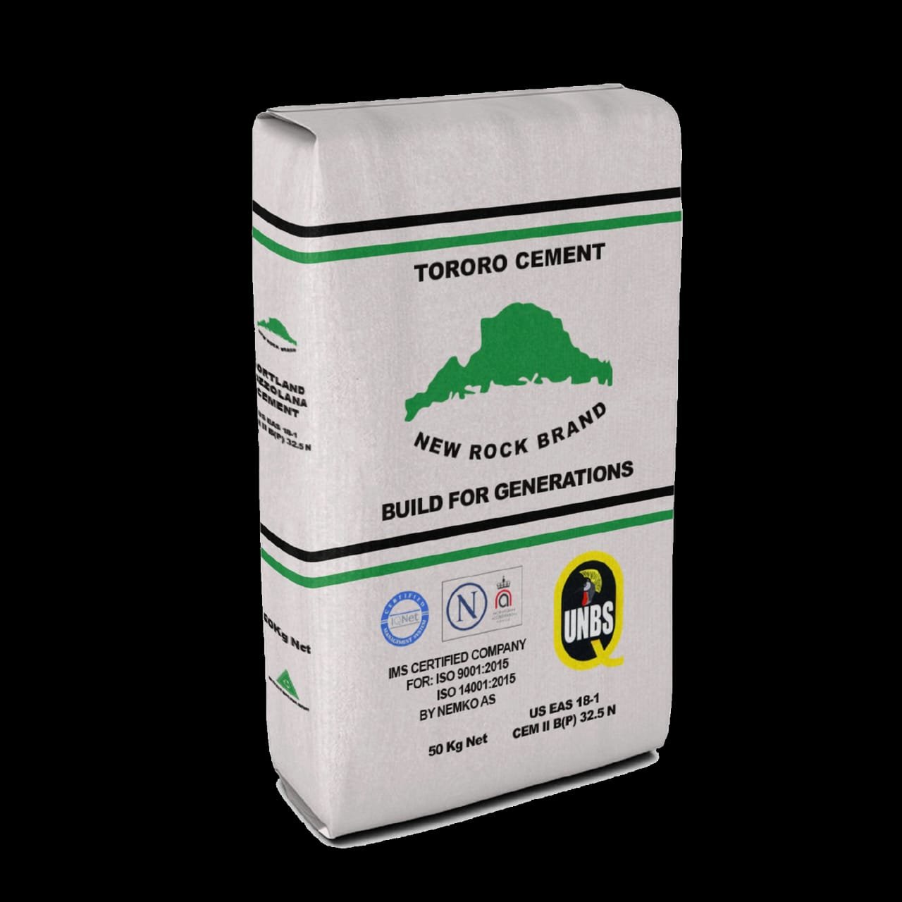 Tororo Portland Pozzolana Cement CEM II 50kg bag Tororo Portland Pozzolana Cement CEM II 50kg bag